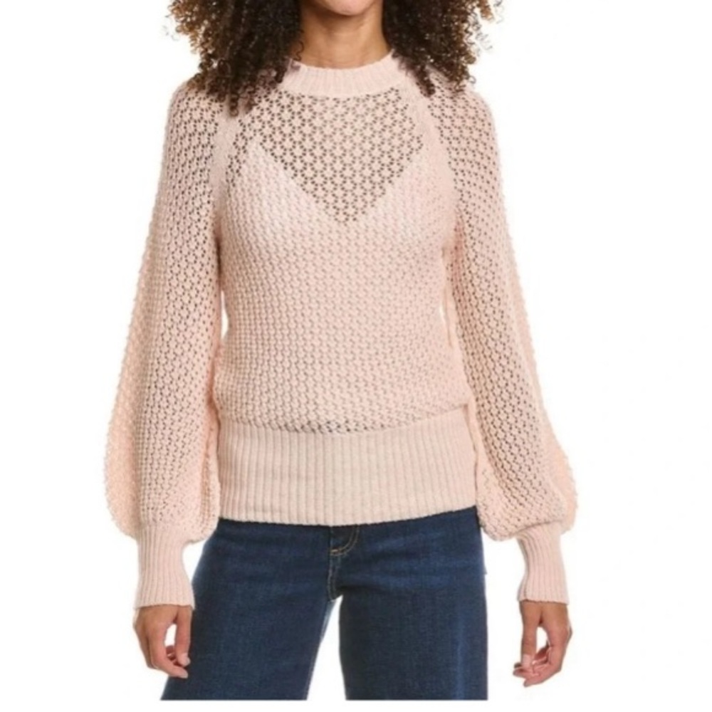 St ROCHE  Bettina Alpaca Wool Knit Soft Pink NWOT  Size X Small